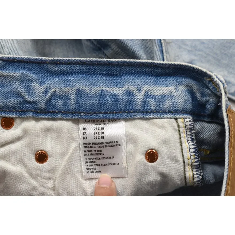 American Eagle Men's Jeans 29x30 Classic Bootcut Light Wash Denim New With Tags